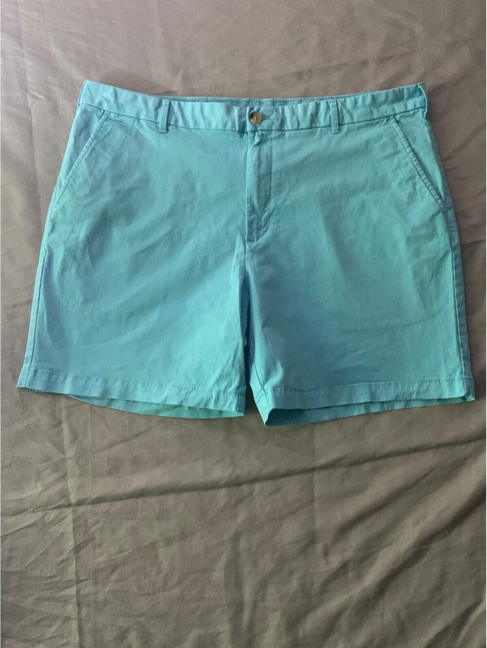 Izod Saltwater Stretch Shorts in Robin Blue, Size 40 Waist, 7 Inch Inseam
